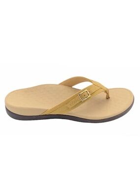 Vionic Women's Tan Flip-Flop Sandal with Buckle